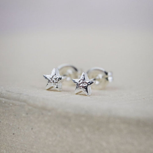 Star Studs Stirling Silver