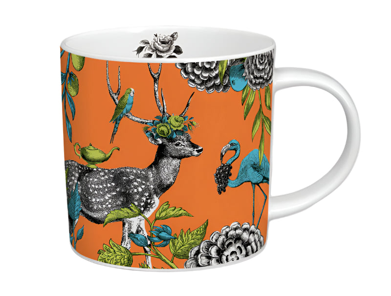 Menagerie Deer Mug Orange
