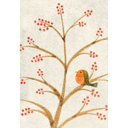 Little Robin Christmas Card Cube