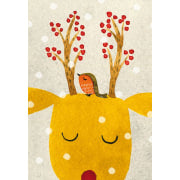 Little Robin Christmas Card Cube