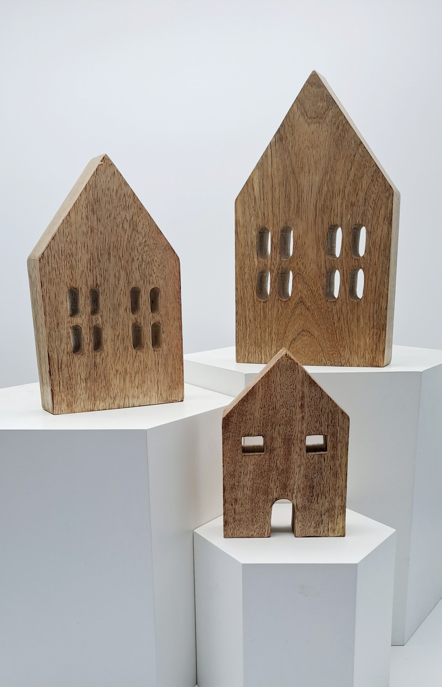 Set of Wooden House Small/Med/Large
