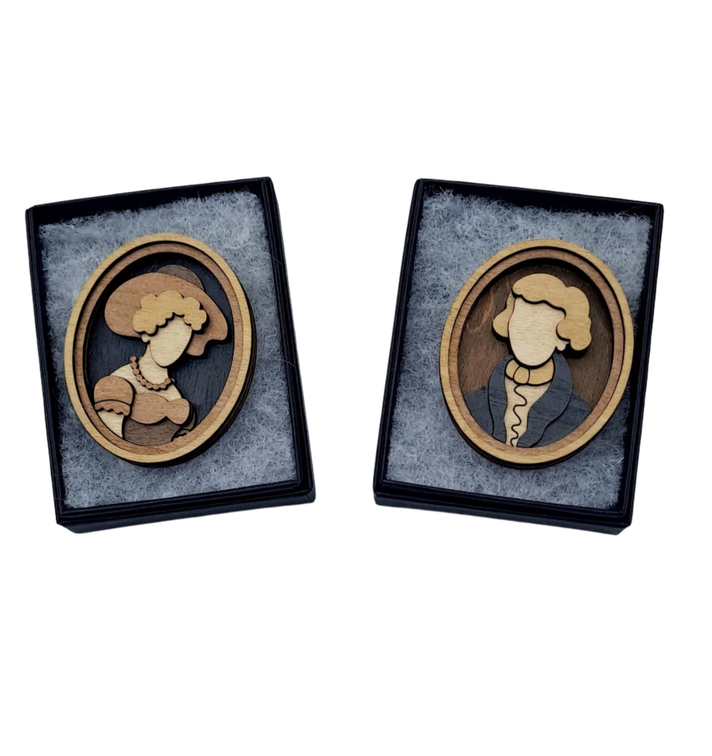 Lady Portrait Miniature Brooch by Martin Tomsky