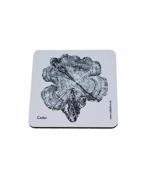 Visibull Cedar Coaster