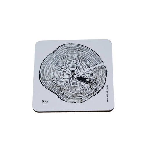 Visibull Pine Coaster