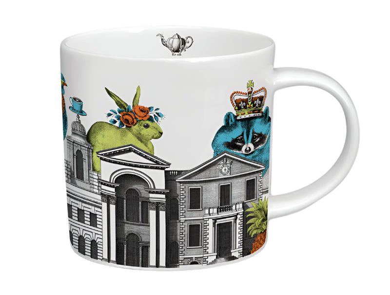 Menagerie Raccoon Mug White