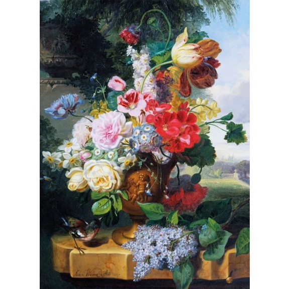 Flower Piece Greeting Card