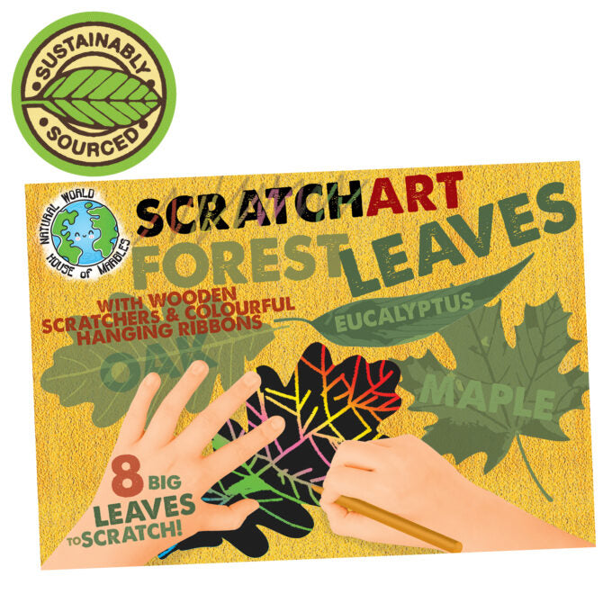 Scratch Art Leaves