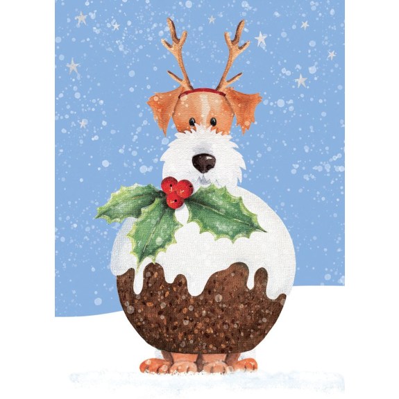 Pudding Pup Christmas Card Pack