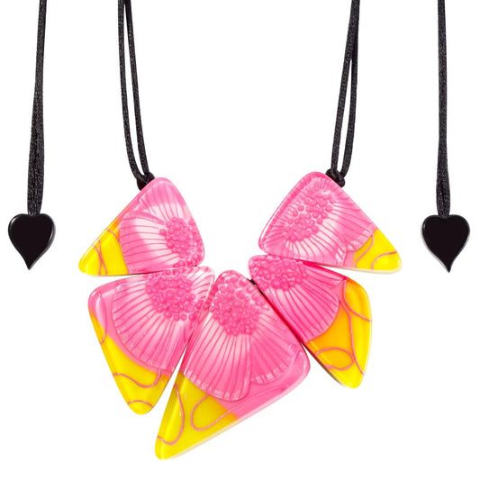 Pink Prim Flora Large Necklace