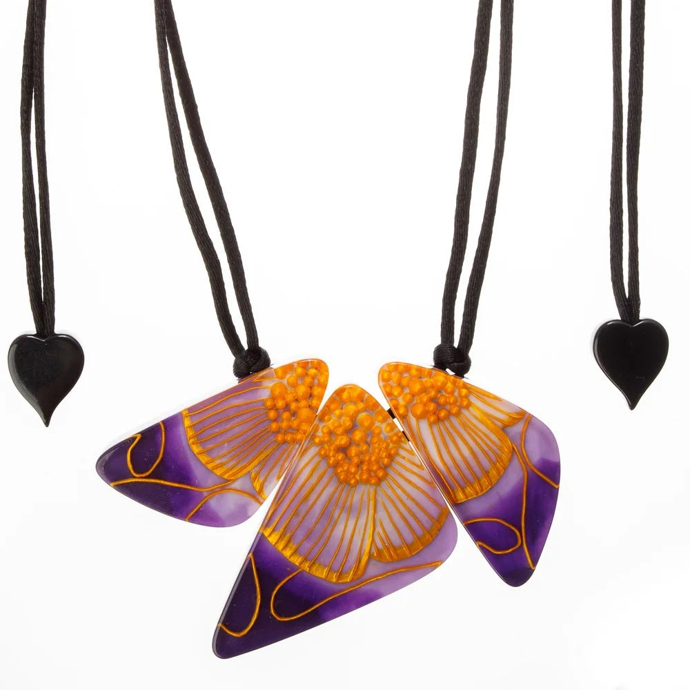 Purple Prim Flora Necklace