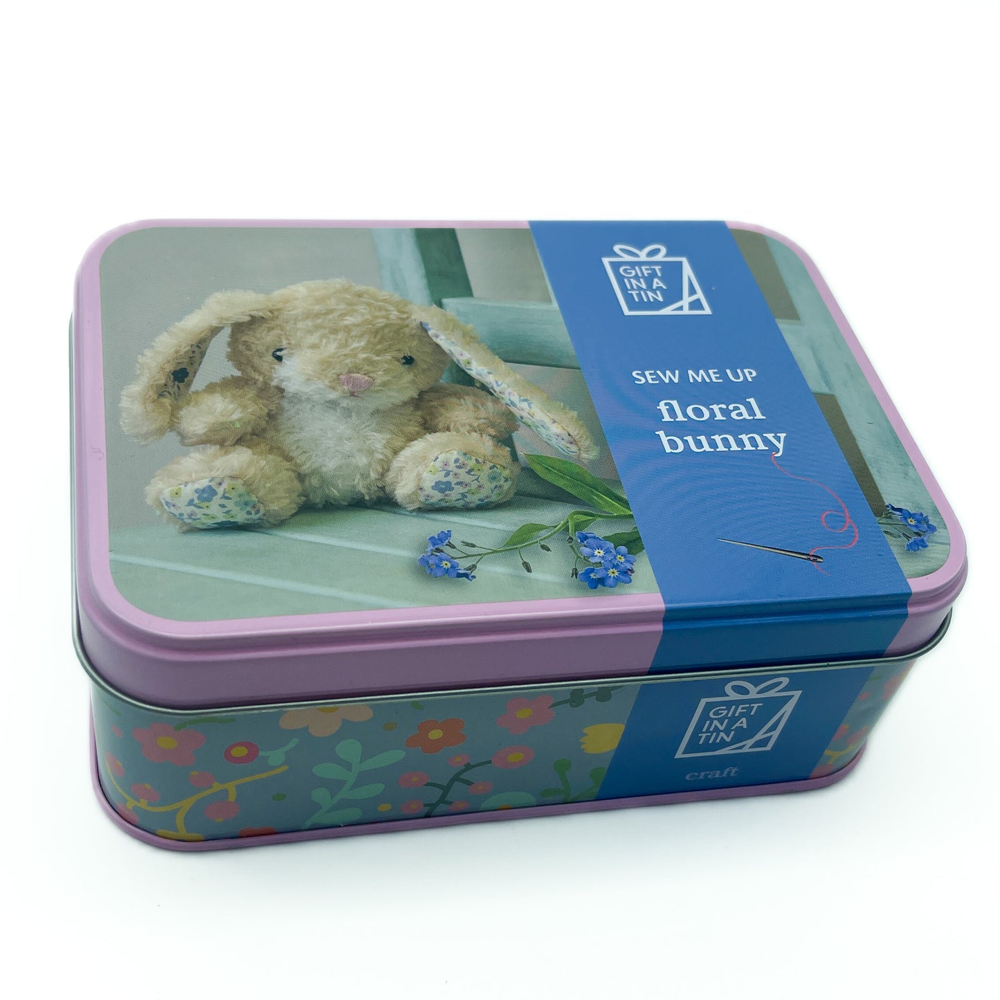 Sew Me Up Floral Bunny- in a tin