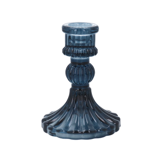 Navy Candlestick holder