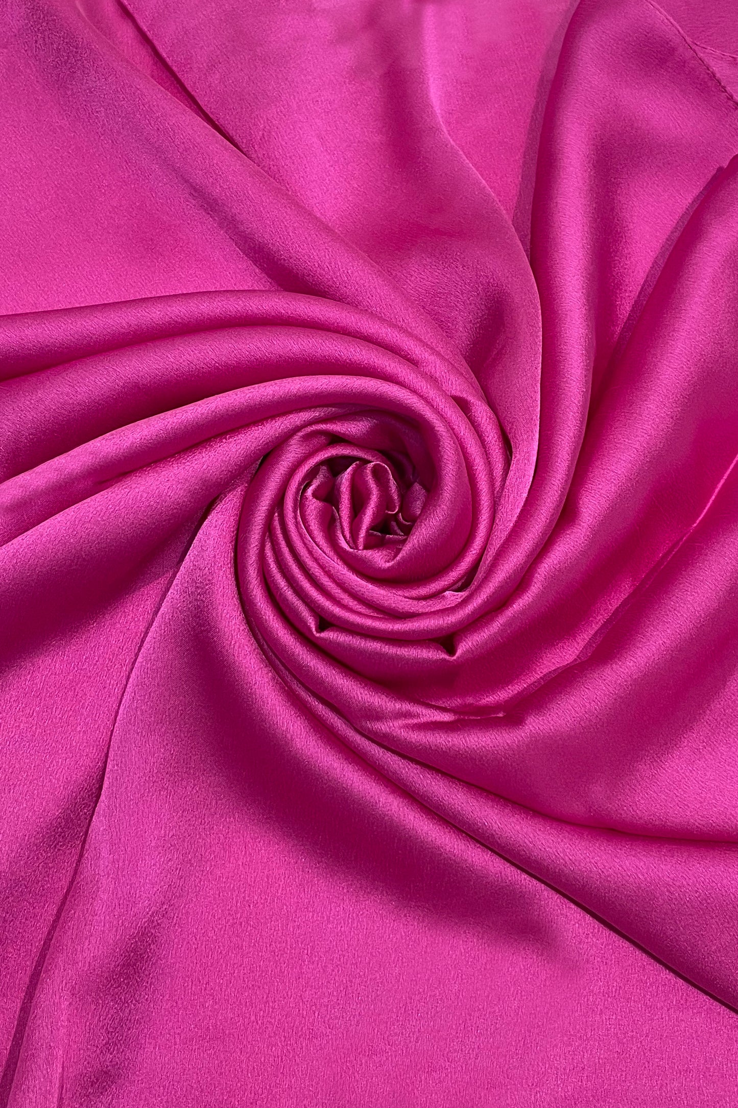 Plain Silk Scarf Fuchsia Pink