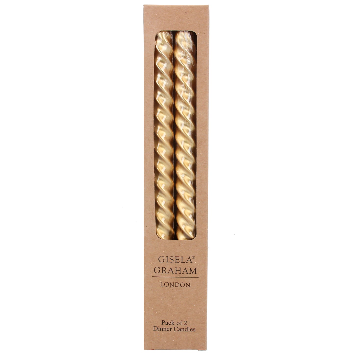 Metallic Gold Twisted Candle
