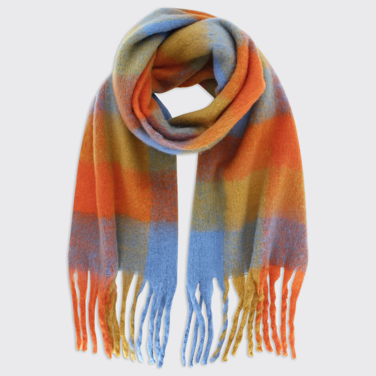 Check Scarf Orange