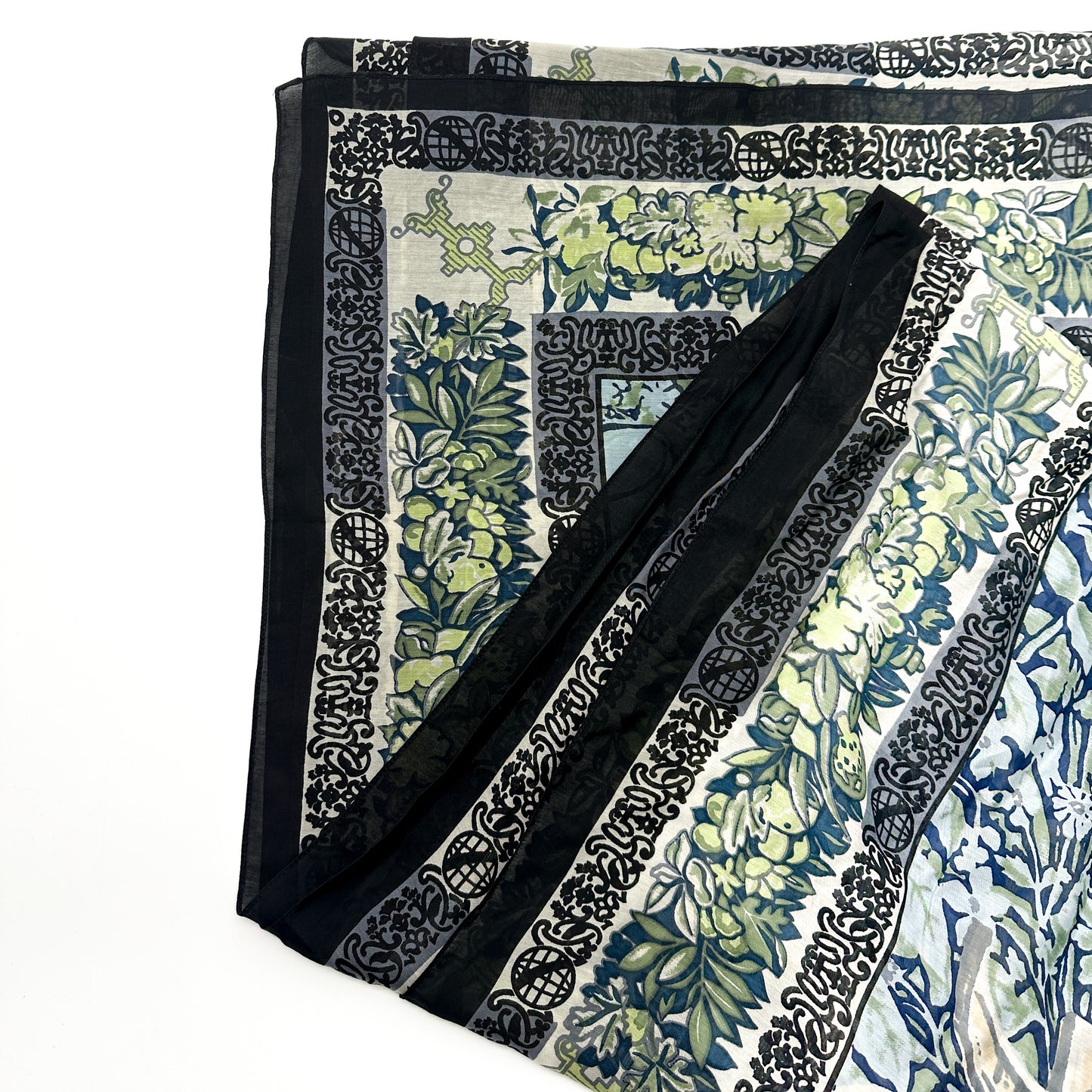 Tapestry Sea Blue Scarf