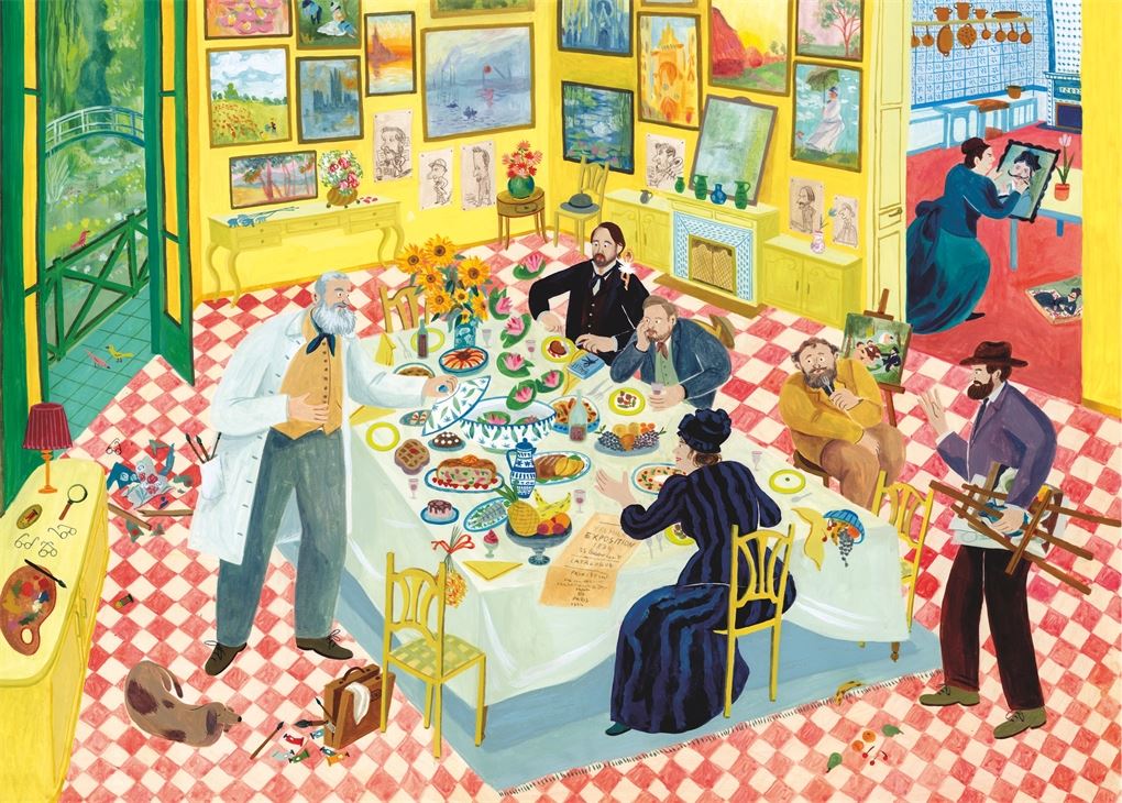 Dinner with Monet Jigsaw Puzzle