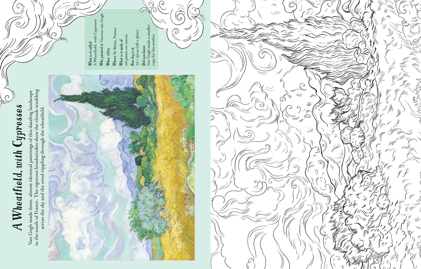 Famous Art to Colour