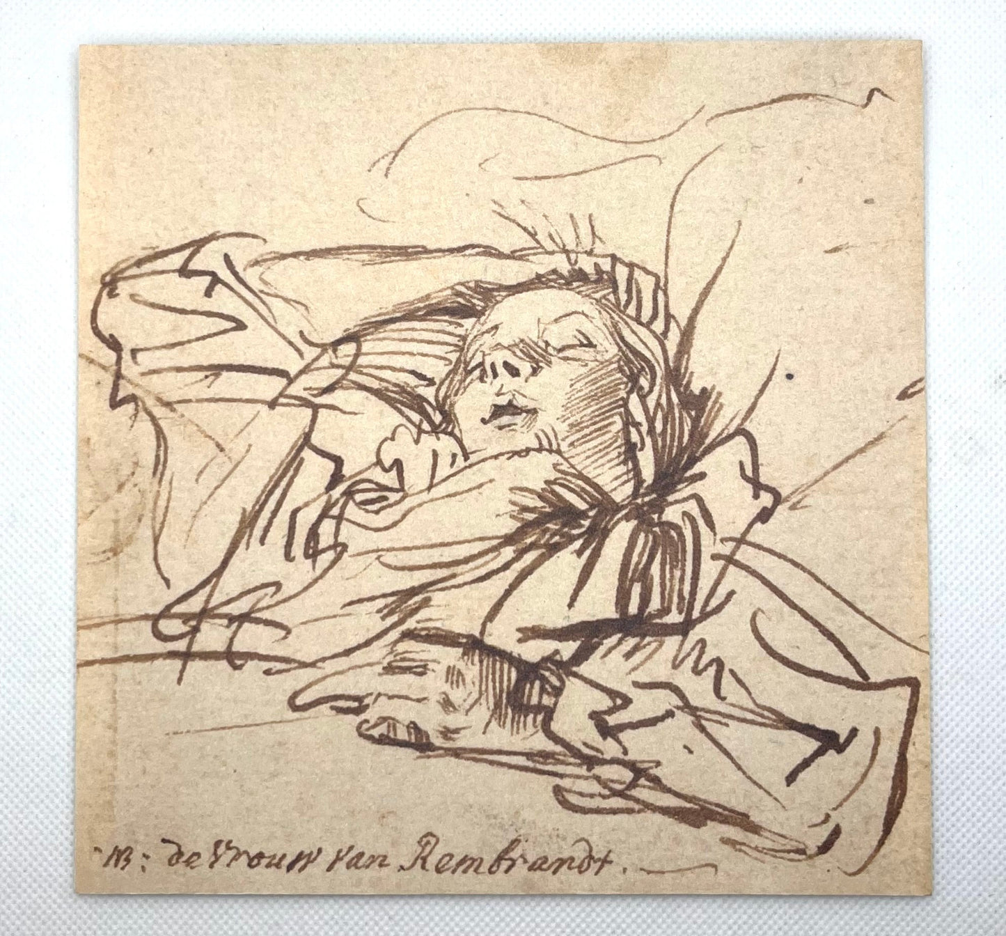 Woman Sleeping Print Bruegel to Rembrandt