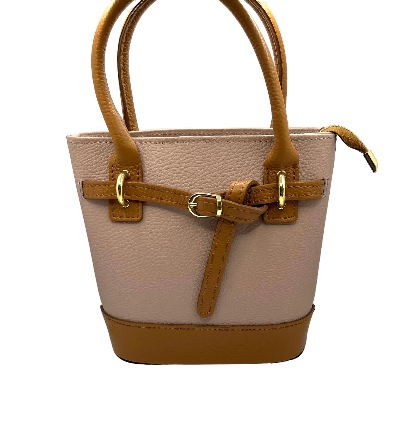 Pink Bucket Leather Bag