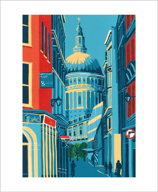 St Pauls From Watling Street Greeting Card