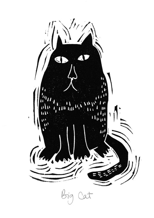 Big Cat Greeting Card