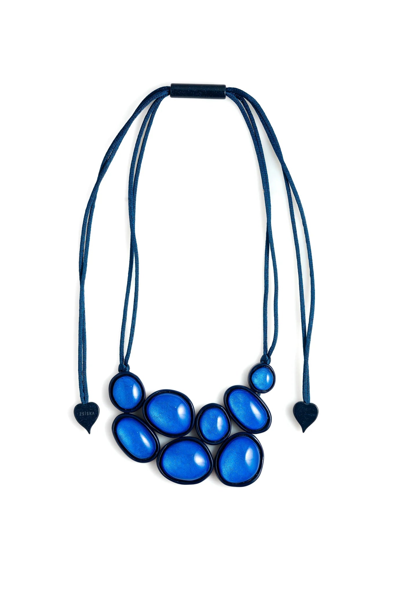 Persephone 8 Bead Necklace Blue