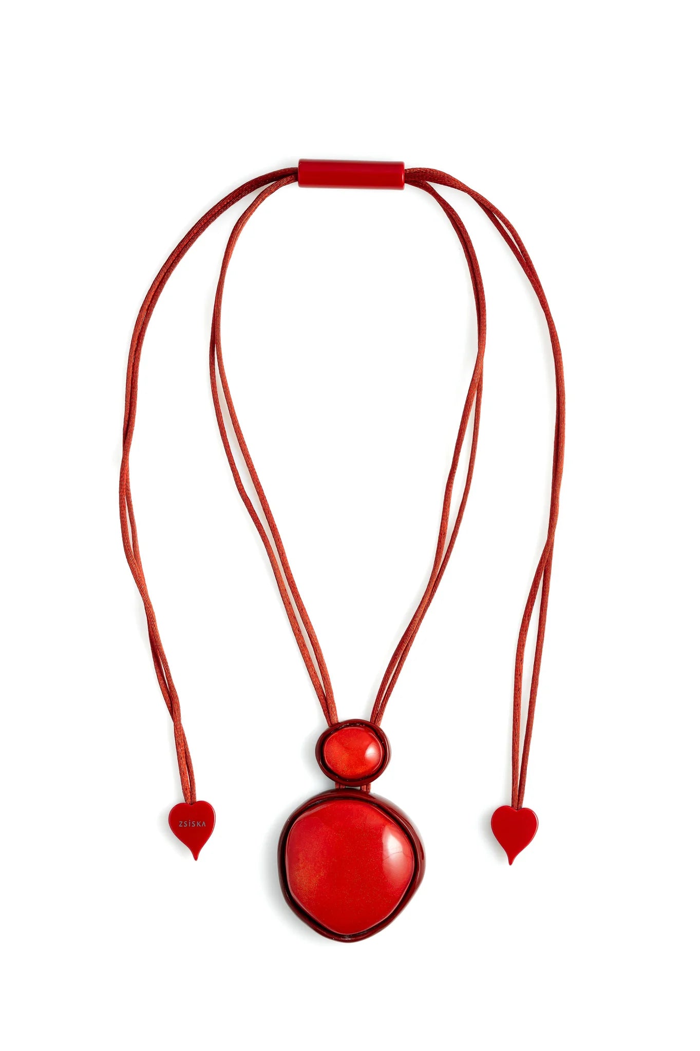 Red Two Bead Pendant
