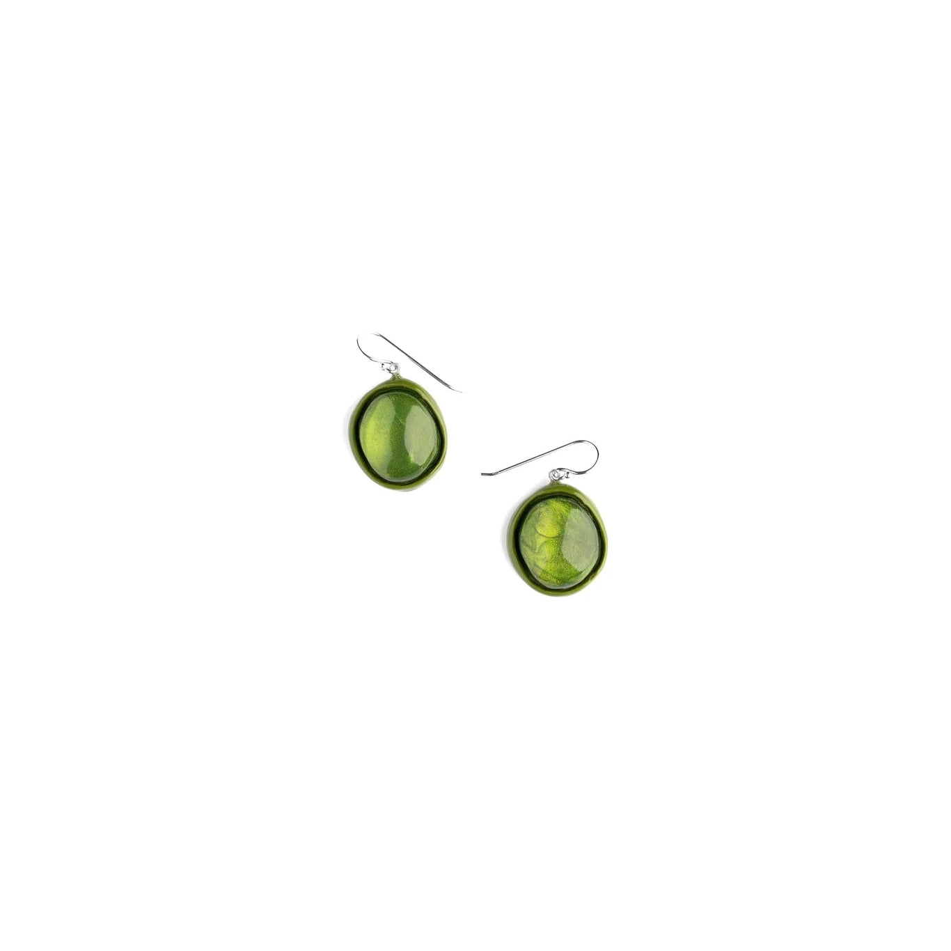 Persephone Hook Earrings Green