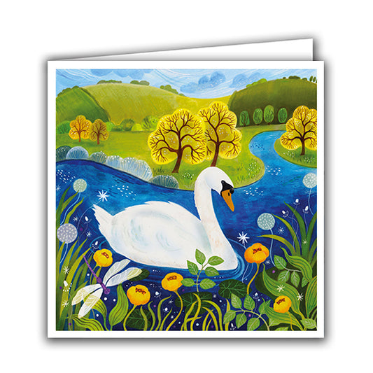 Swan Greeting Card