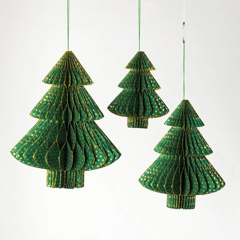 6" Tree Honeycomb Christmas Decoration