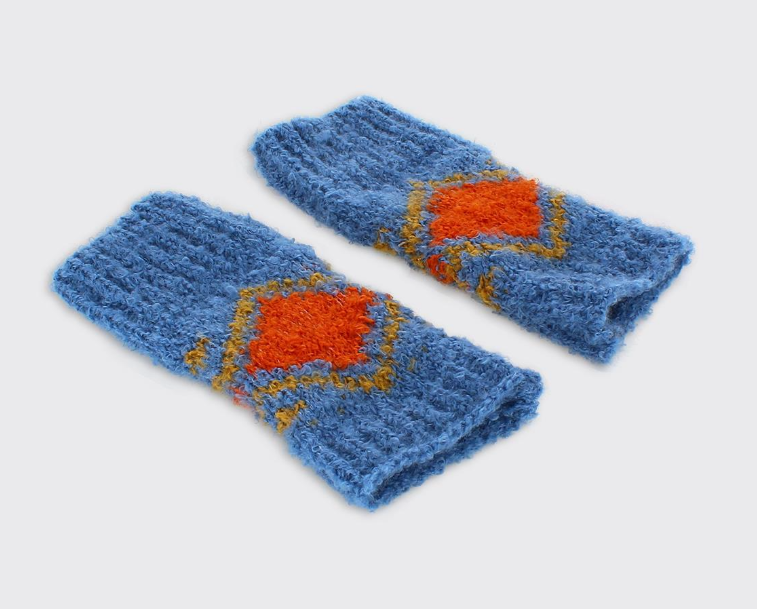 Trixie Fingerless Gloves Sky Blue