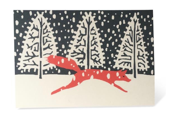 Fox in Winter Christmas Card Pack