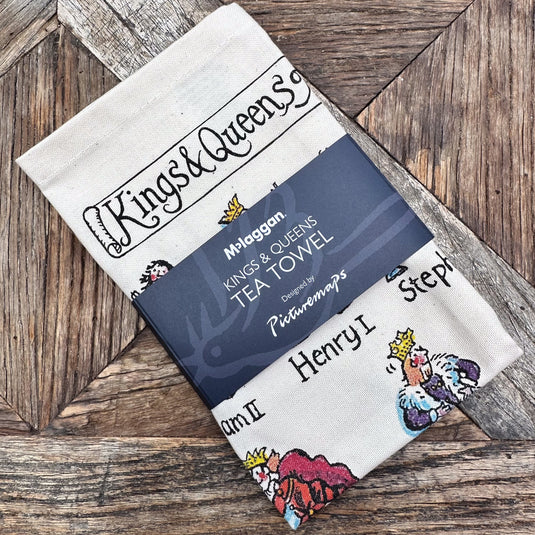 Kings and Queens of England Tea Towel