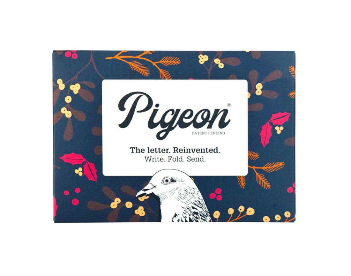 Winter Berry Pigeon Writing Set
