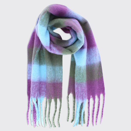 Check Scarf Purple