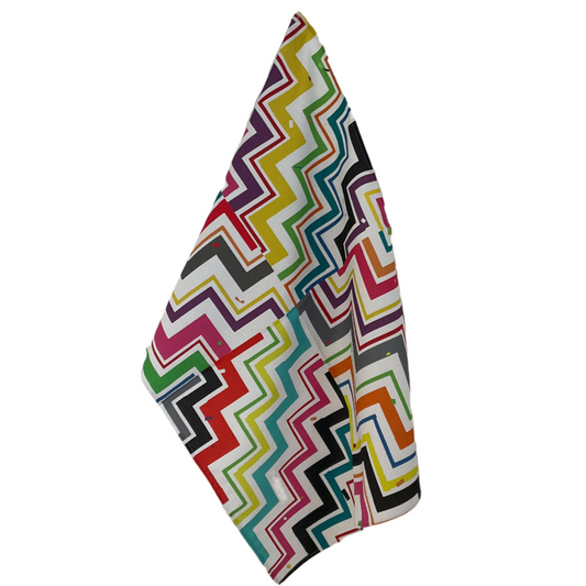 this beautiful 100 percent cotton tea towel has been designed using David Batchelor's Covid Variation image