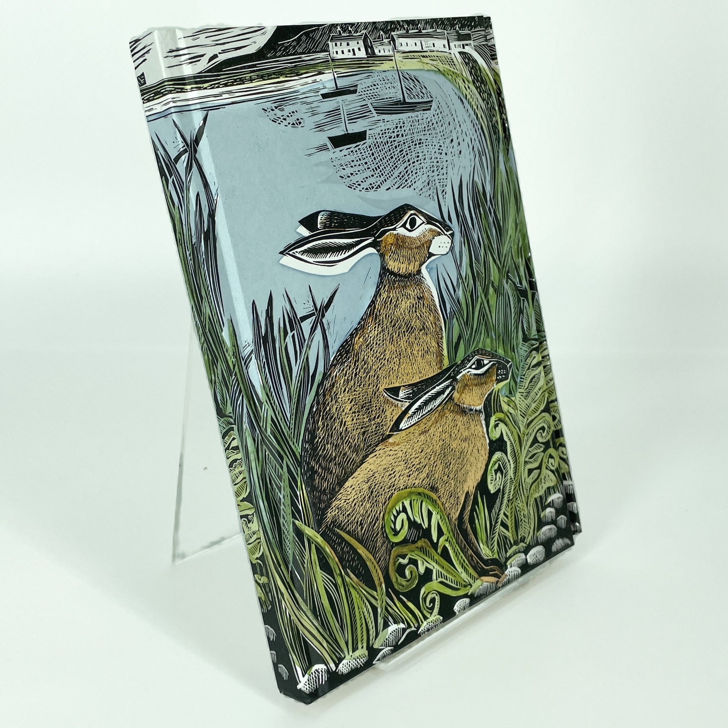 Angela Harding: Rathlin Hares, Foiled Journal (Flame Tree Notebooks)