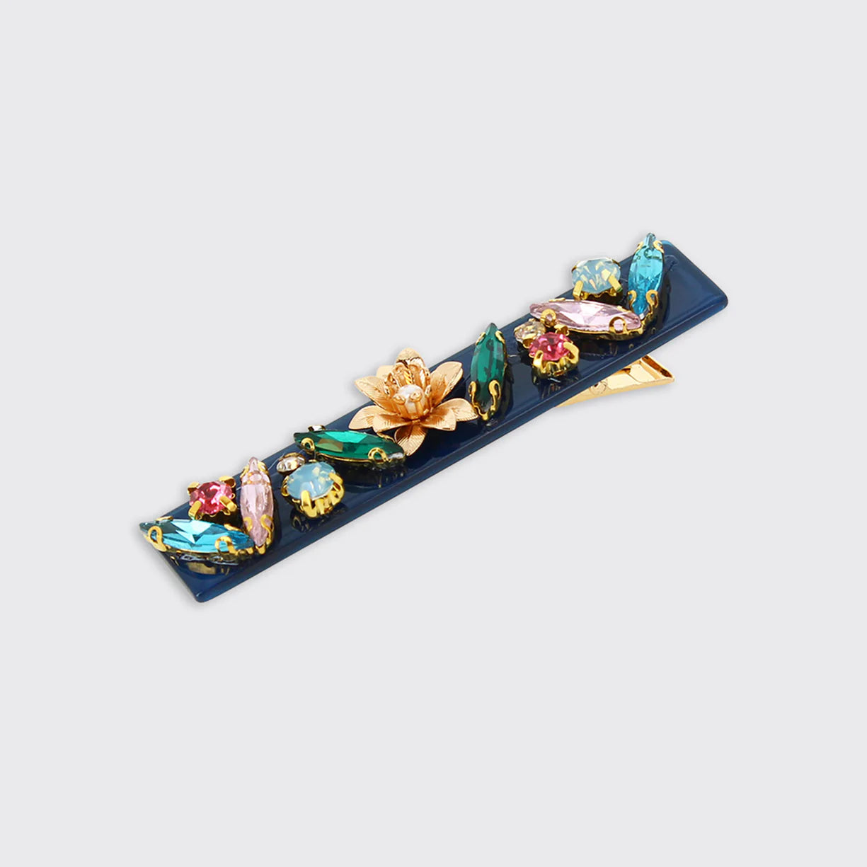 Clara Blue Jewel Hair Clip