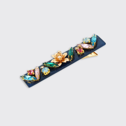 Clara Blue Jewel Hair Clip