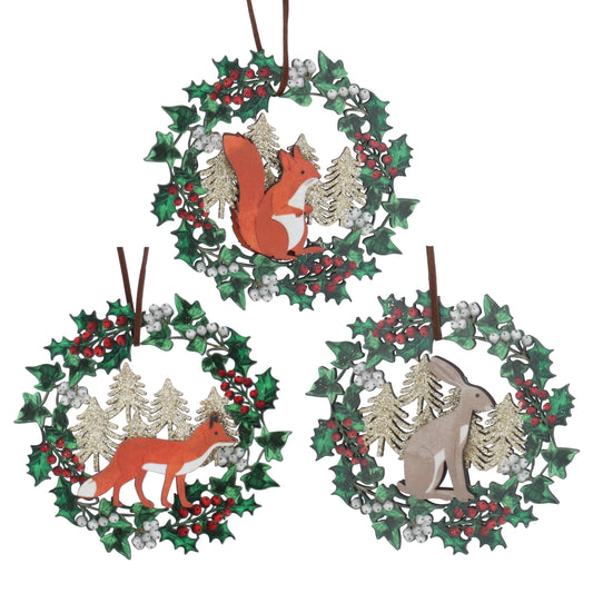 Animal Wood Wreath