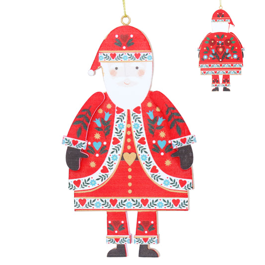 Santa Wood Decoration