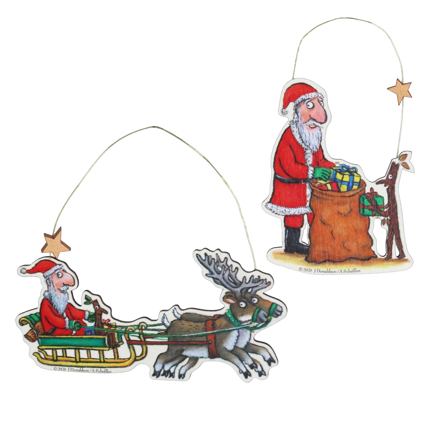 Stickman Santa Wood Dec