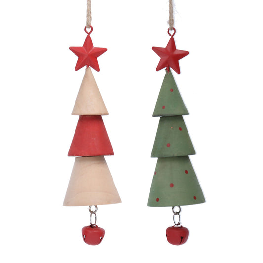 Wood Tiered Christmas Tree Decoration