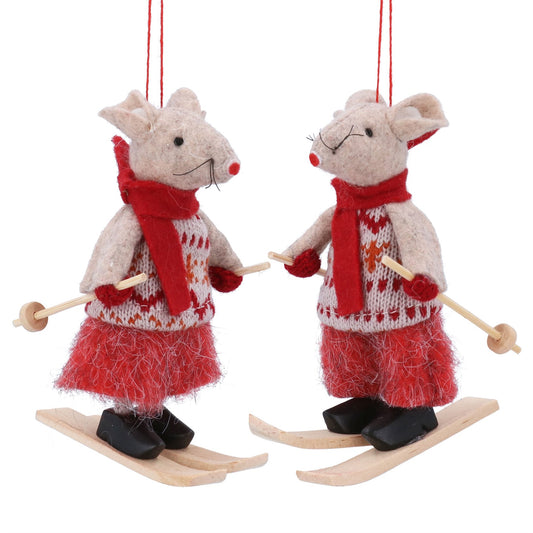 Skiing Wool Mouse