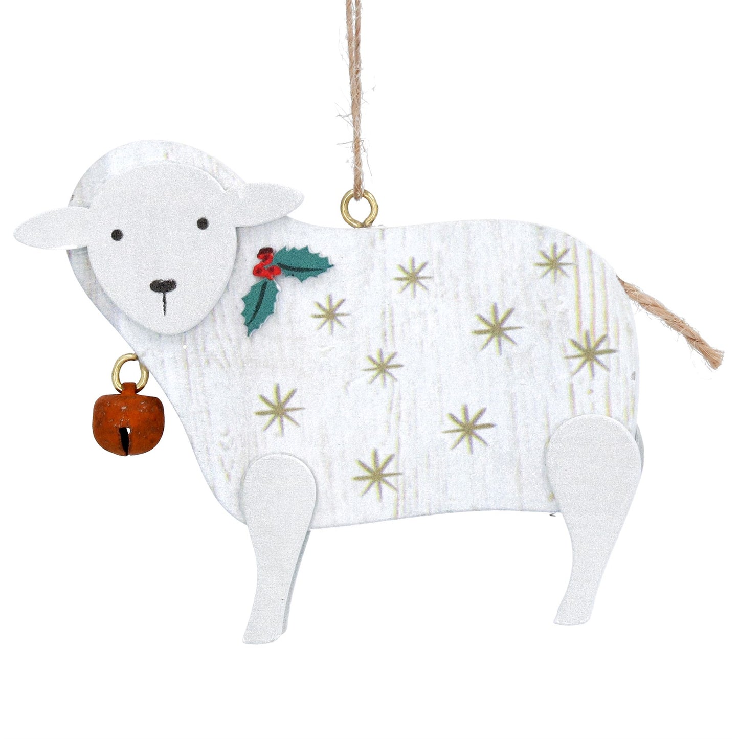 Wooden Sheep Christmas Decoration