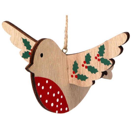 Flying Robin Christmas Decoration