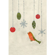 Little Robin Christmas Card Cube