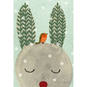 Little Robin Christmas Card Cube