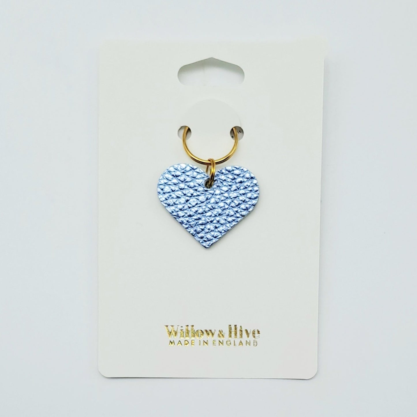 Willow & Hive Leather Mini Heart Charms Key ring